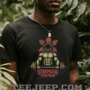 Stronger Things Demogorgon Bodybuilder Gym Parody T Shirt