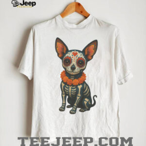 Sugar Skull Chihuahua Day of the Dead Dia de los Muertos T Shirt