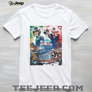 Super Bowl LIX 2026 Matchup Seattle Seahawks vs New England Patriots Poster T Shirt T Shirt