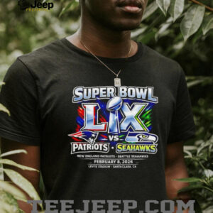 Super Bowl LIX Patriots vs Seahawks February 8 2026 Matchup T Shirt