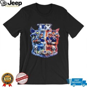 Super Bowl LX Matchup Patriots vs. Seahawks Championship Graphic Tee