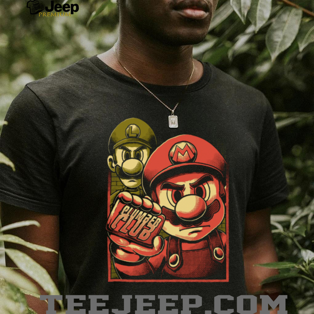Super Mario & Luigi “Plumber Club” Fight Club Parody Tee Super Mario & Luigi “Plumber Club” Fight Club Parody Tee