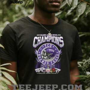 TCU Horned Frogs 2025 Valero Alamo Bowl Champions T Shirt TCU Horned Frogs 2025 Valero Alamo Bowl Champions T Shirt