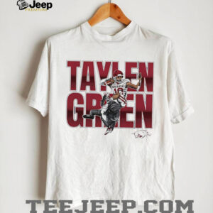Taylen Green Arkansas Razorbacks Football Player Graphic T Shirt Taylen Green Arkansas Razorbacks Football Player Graphic T Shirt