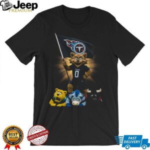 Tennessee Titans T Rac Mascot Flag T Shirt
