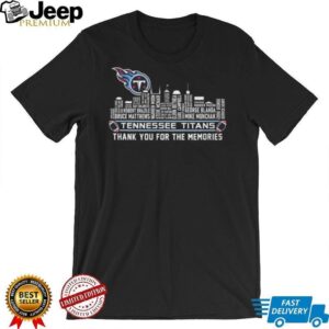 Tennessee Titans Thank You For The Memories Skyline T Shirt Tennessee Titans Thank You For The Memories Skyline T Shirt