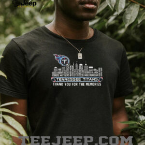 Tennessee Titans Thank You For The Memories Skyline T Shirt