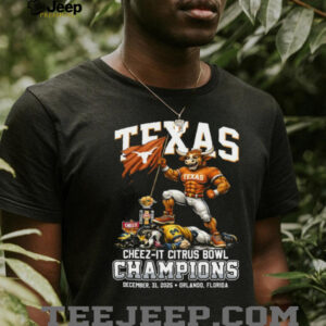 Texas Longhorns 2025 Cheez It Citrus Bowl Champions T Shirt Texas Longhorns 2025 Cheez It Citrus Bowl Champions T Shirt