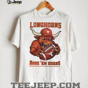 Texas Longhorns Hook 'Em Horns Angry Bull Mascot Football T Shirt T Shirt