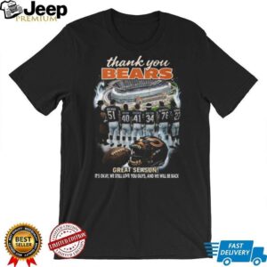 Thank You Chicago Bears Great Season Legends Tribute Football T Shirt Thank You Chicago Bears Great Season Legends Tribute Football T Shirt