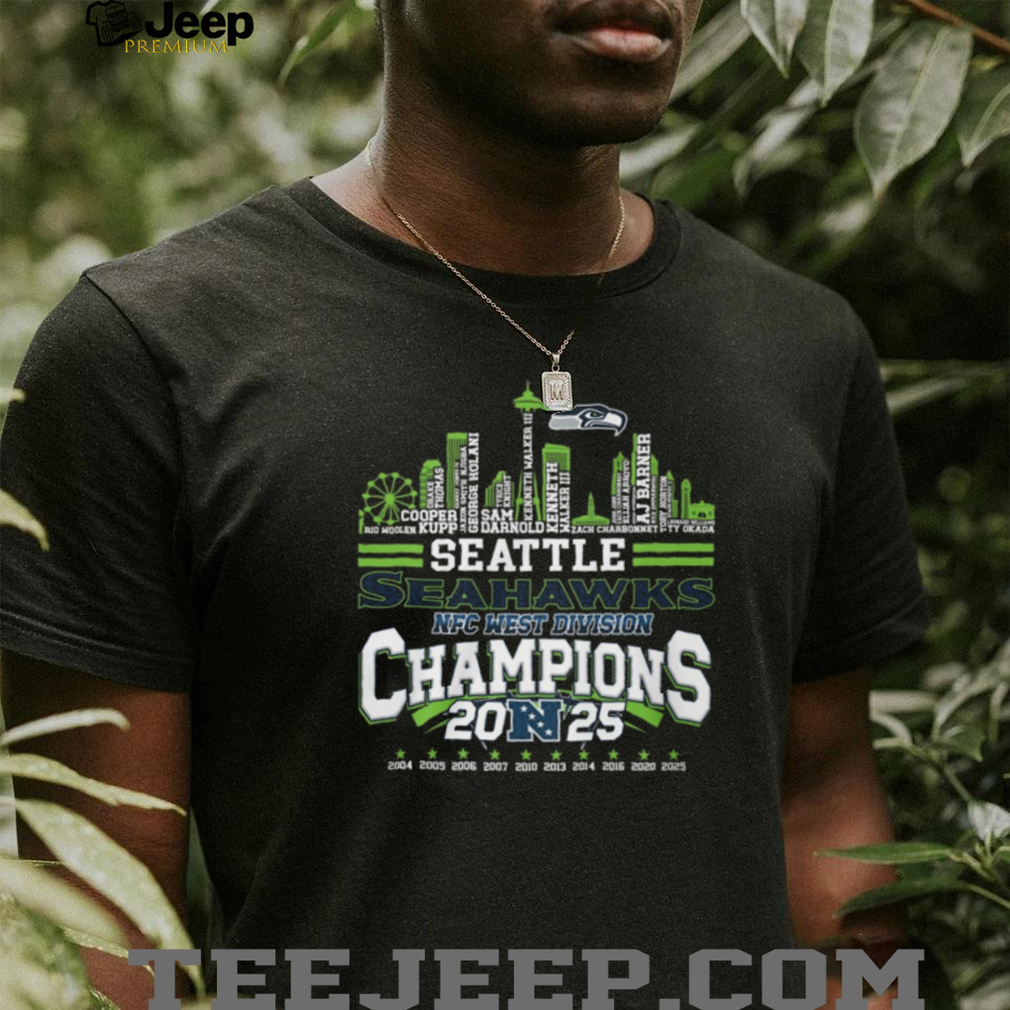 The 2025 NFC West Dominators Seattle Seahawks T Shirt The 2025 NFC West Dominators Seattle Seahawks T Shirt