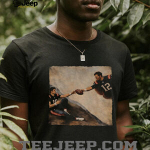 The Creation of Adam Drake Maye vs Tom Brady New England Patriots Football 2026 shirt