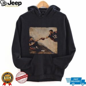 The Creation of Adam Drake Maye vs Tom Brady New England Patriots Football 2026 shirt