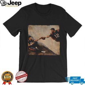 The Creation of Adam Drake Maye vs Tom Brady New England Patriots Football 2026 shirt