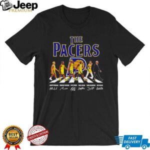 The Indiana Pacers cross the street signatures 2026 shirt The Indiana Pacers cross the street signatures 2026 shirt