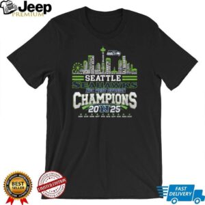 Seattle Seahawks 2025 NFC West Division Champions Commemorative T Shirt