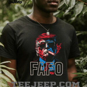 Trump FAFO Cigar Sunglasses Patriotic Graphic T Shirt
