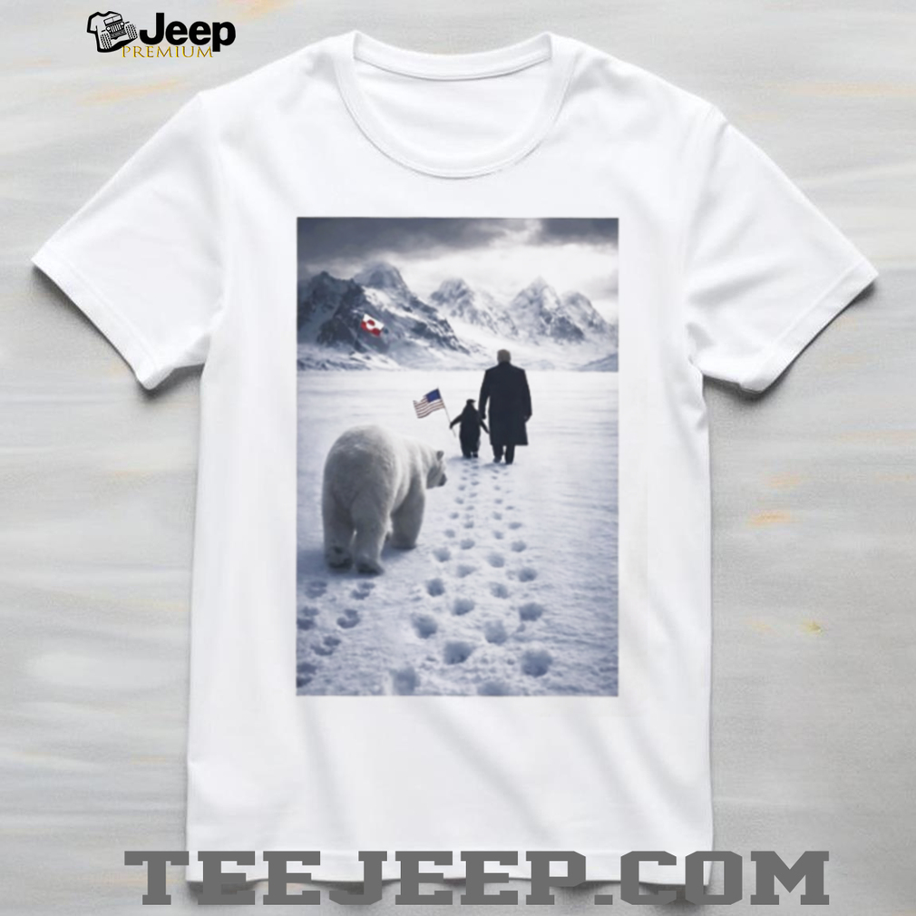 Trump Walking with Polar Bear and Penguin Arctic Expedition T Shirt Trump Walking with Polar Bear and Penguin Arctic Expedition T Shirt