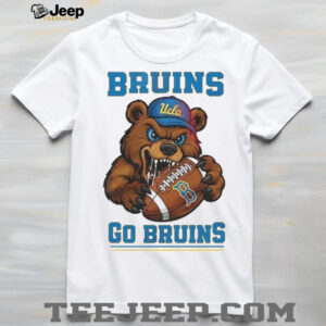 UCLA Bruins Go Bruins Angry Bear Mascot Double Sided T Shirt T Shirt