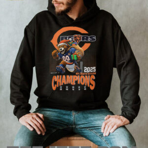 Official Chicago Bears 2025 NFC North Division Champions Locker Room Trophy Collection T Shirt