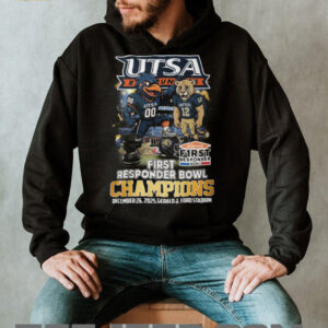 UTSA Roadrunners 2025 First Responder Bowl Champions Football T Shirt