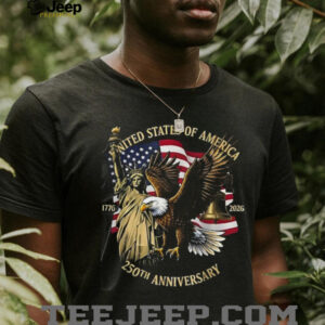 Usa 250Th Anniversary 1776 2026 Eagle & Statue Of Liberty Patriotic Shirt