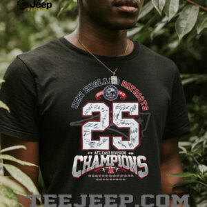 New England Patriots 2025 AFC East Division Champions T Shirt