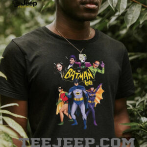 Vintage Batman 66 Classic TV Series Cast and Villains Graphic Shirt