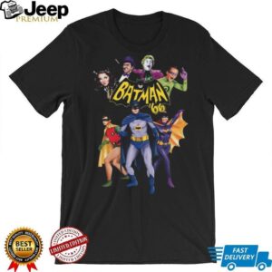 Vintage Batman 66 Classic TV Series Cast and Villains Graphic Shirt
