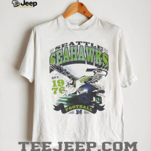 Vintage Seattle Seahawks Football Est 1976 Helmet Design Tee