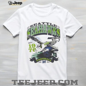 Vintage Seattle Seahawks Football Est 1976 Helmet Design Tee