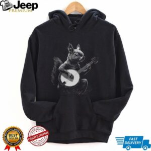 Vintage Squirrel Playing Banjo Shirt Retro Animal Musician Graphic Tee Vintage Squirrel Playing Banjo Shirt Retro Animal Musician Graphic Tee