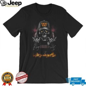 Washington Commanders Skull Graphic Black T Shirt Washington Commanders Skull Graphic Black T Shirt