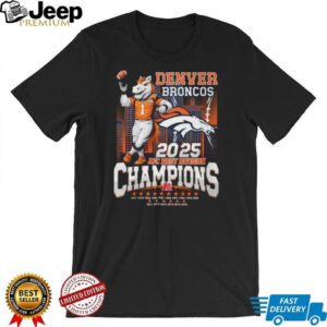 Denver Broncos 2025 AFC West Division Champions T Shirt