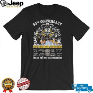Pittsburgh Steelers 93rd Anniversary T Shirt (1933 2026)