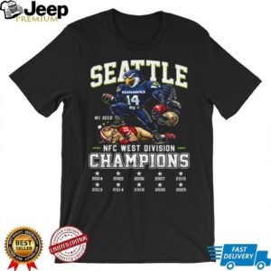 Seattle Seahawks NFC West Division Champions 2025 T Shirt