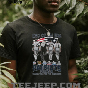 New England Patriots End of an Era Signature T Shirt New England Patriots End of an Era Signature T Shirt