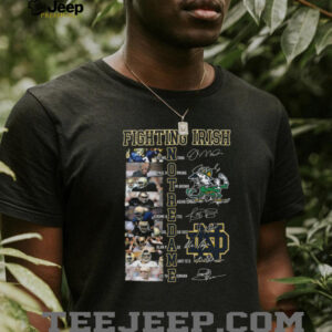 Notre Dame Fighting Irish Legends Autograph T Shirt Notre Dame Fighting Irish Legends Autograph T Shirt