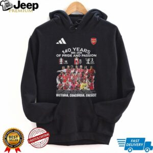 Arsenal 140 Years of Pride and Passion Commemorative T Shirt