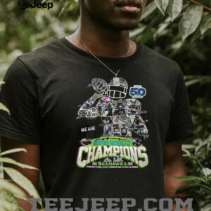 Seattle Seahawks Super Bowl LX Champions Signature Player Collage Shirt Seattle Seahawks Super Bowl LX Champions Signature Player Collage Shirt