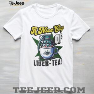 A Nice Cup of Liber Tea Helldivers Grenade Mug Graphic Shirt A Nice Cup of Liber Tea Helldivers Grenade Mug Graphic Shirt
