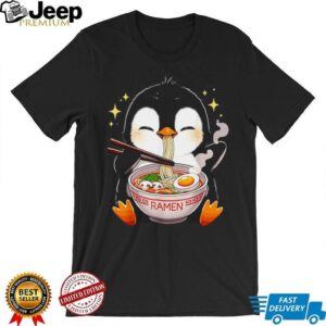 Adorable Penguin Eating Ramen Noodle Bowl Kawaii Aesthetic T Shirt Adorable Penguin Eating Ramen Noodle Bowl Kawaii Aesthetic T Shirt