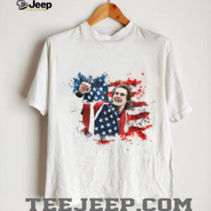 American Flag Watercolor Athlete Celebration USA Pride T Shirt