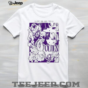 Anime Manga Style “Golden Age” Purple Graphic Aesthetic Streetwear Tee