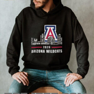 Arizona Wildcats 2026 Basketball Roster Skyline Logo T Shirt Arizona Wildcats 2026 Basketball Roster Skyline Logo T Shirt
