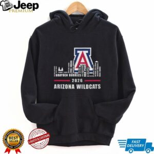 Arizona Wildcats 2026 Basketball Roster Skyline Logo T Shirt