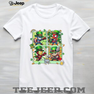 Avengers Superheroes St. Patrick’s Day Chibi Polaroid Design T Shirt Avengers Superheroes St. Patrick’s Day Chibi Polaroid Design T Shirt