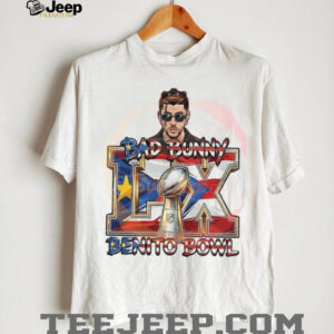 Bad Bunny Benito Bowl LX Super Bowl Puerto Rico Flag Graphic T Shirt