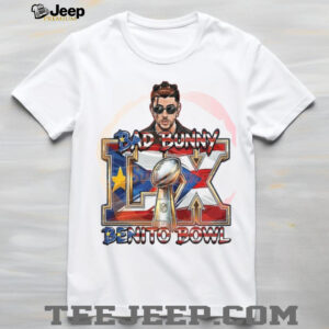 Bad Bunny Benito Bowl LX Super Bowl Puerto Rico Flag Graphic T Shirt