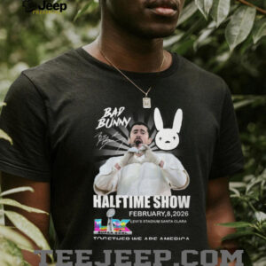 Bad Bunny Super Bowl LX Halftime Show 2026 Commemorative T Shirt Bad Bunny Super Bowl LX Halftime Show 2026 Commemorative T Shirt